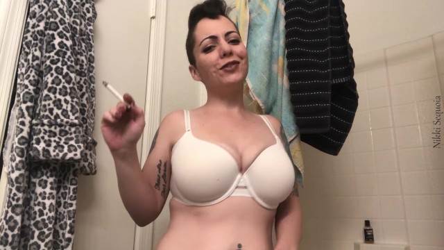 Sister Caught Smoking Strips For You While You Jack Off So