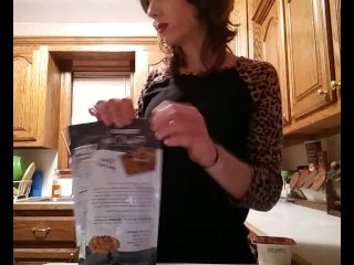 Fit Teen with Abs and Munchies_Eating Fetish Smoking Sneaky Midnight Snack