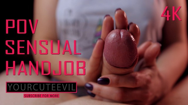 행복한 유니콘은 오일 4K 2160P와 관능적 인 pov handjob을주는 것을 좋아합니다.