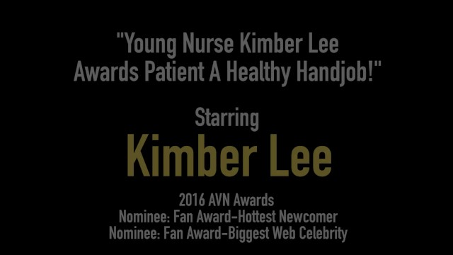 Young Nurse Kimber Lee Awards Patient A Healthy Handjob! 14