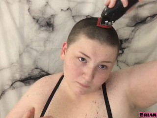 All_Natural Babe Films Head_Shave For First Time