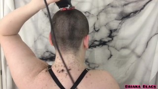 Young For The First Time An All-Natural Babe Films Head Shave