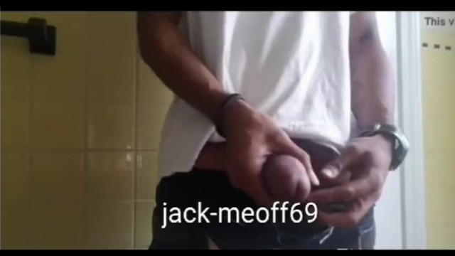 Watch Caught jacking off n my homeboy bathroom pt2 ..he saw on Pornhub.com,...
