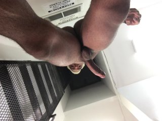 Risky Cumshot In Public Office Sitting Area Nearly Caught Sexy Gay God