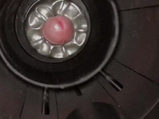 First_time using Fleshlight Launch with the Quickshot 5_cumshots in a row