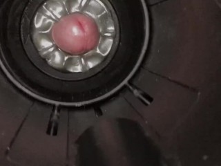 First time_using Fleshlight Launch with the Quickshot 5cumshots in a row