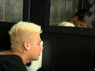 Darius Ferdynand And Mickey Taylor Fucks Each Other In Public Toilet