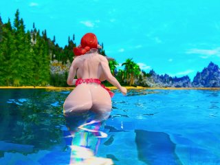Skyrim Cammi Huge Tits and_Ass on theBeach