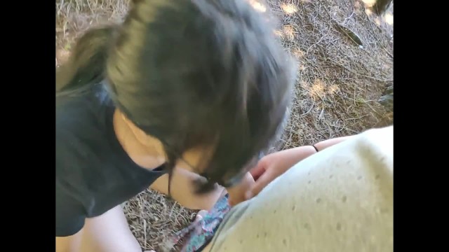 Messy Blowjob in Public Park With Facial 6