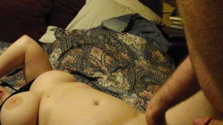 A Chubby Hot Girl Is Fucked And Then Sprayed On The Stomach