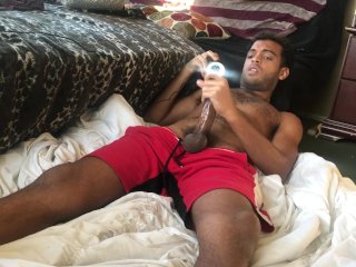 Stroking Out A Load On Web Cam