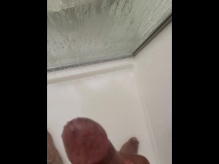 black cock cumming rock hard