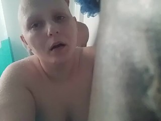 Bald_girl razorheadshave shower sex