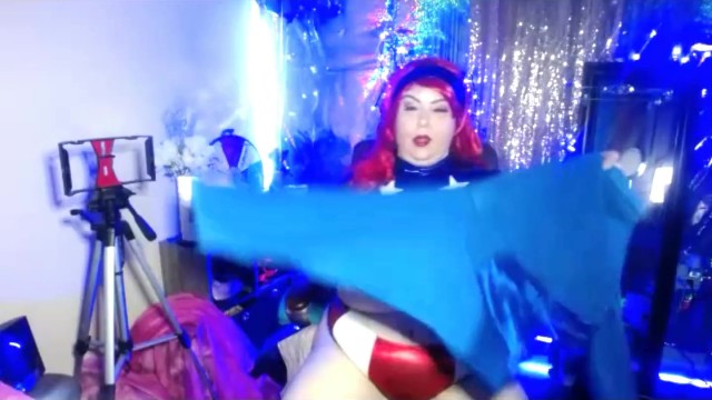 BBW MILF PORNSTAR PLATINUM PUZZY DRESSES IN COSPLAY COSTUME FOR LIVE CAMS: 14