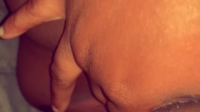 Ebony Teen playing with her fat wet pussy 17