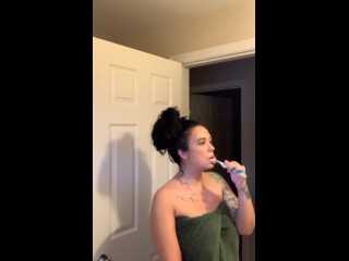 catches Milf listening to_music, showering_and changing