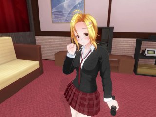 Cute Schoolgirl Sings For You