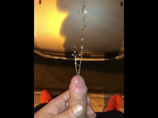 Pissing On A Car With A Hardon ** Hot **