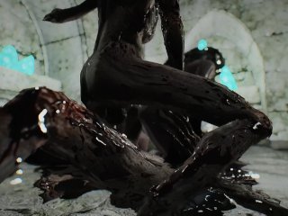 Skyrim Dark Souls Fire_Keeper and_Monster Porn