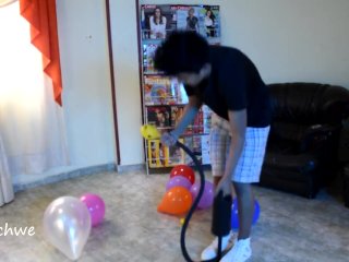 Crushing Balloons With The Shoes