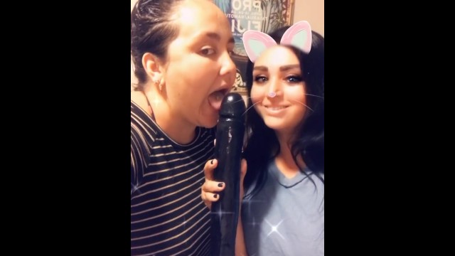 Kissing our dildo