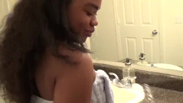 Amateur Ebony: Naughty bath time 9