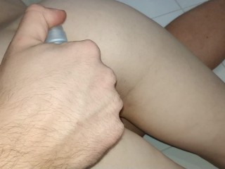 TOYS Testing on my girlfriends Tight Teen Ass,different plugs, anal_beads