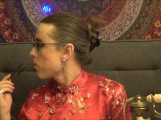 Elegant Transgirl Eating Octopus In An Alternate Timeline