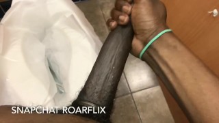 Massive Dick In The Restroom A Horny BBC Boy Cum