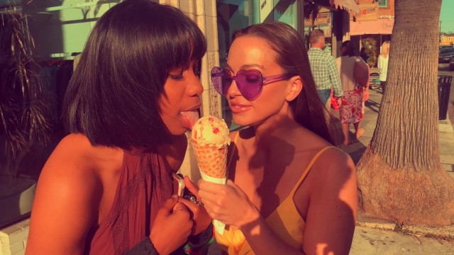 Date Night!! Abigail Mac and Jenna Foxx Have IceCream - Abigail Mac, Jenna J Foxx