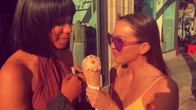 Date Night!! Abigail Mac and Jenna Foxx Have IceCream - Abigail Mac, Jenna J Foxx