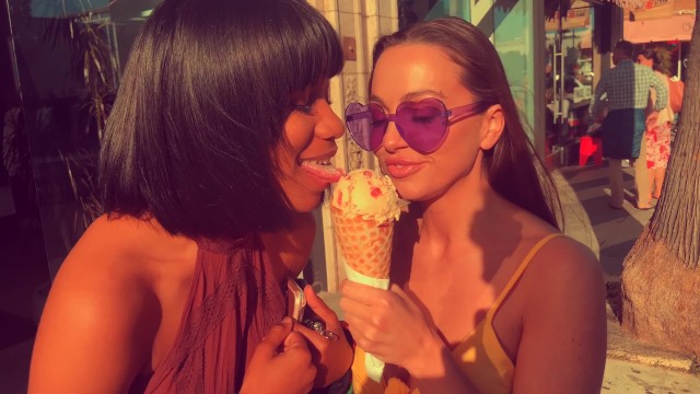 Date Night!! Abigail Mac and Jenna Foxx Have IceCream - Abigail Mac, Jenna J Foxx