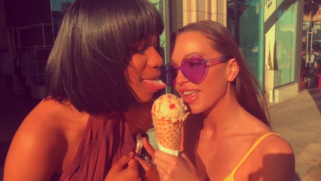 Date Night!! Abigail Mac and Jenna Foxx Have IceCream - Abigail Mac, Jenna J Foxx