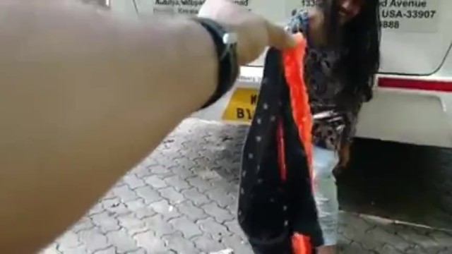 Middle teens porn - Indian girl removing panties in the middle of the road