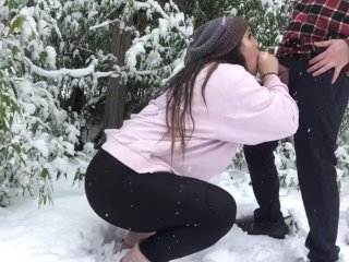 Horny Canadians In The Snow Behind The Scenes Of Our Blow In The Snow Vid