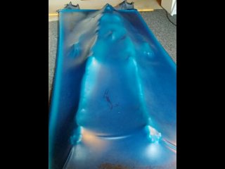Slave Encased In Latex Vacbed, Part 2
