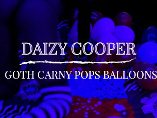 Daizy Cooper Pops Balloons