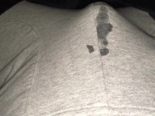 Belly Masturbation! Stomach Bulge Makes Me Cum In Grey Sweatpants