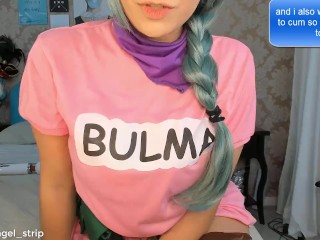 JOI PLAYING WITH BULMA COSPLAY JERK_OFF INSTRUCTION ORGASM HITACHI