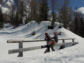 Almost caught fucking_in the snow - Easter in the Dolomites Episode 2