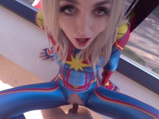 Avengers: Captain Marvel epic takes dick in her teen pussySiaSiberia