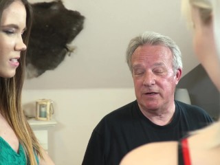 Best old and young fuckStepgrandpa getting his cock_sucked by teen girls