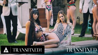 Pornographic Movies - Transfixed Venus Lux & MILF Cherie Deville Erotic Sex FULL SCENE