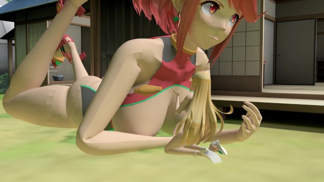 Pyra Grows and Eats Mythra as a Snack _