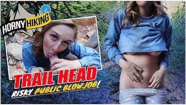 367px x 207px - Nature Trail Blowjob in Public - Horny Hiking - POV GFE ...