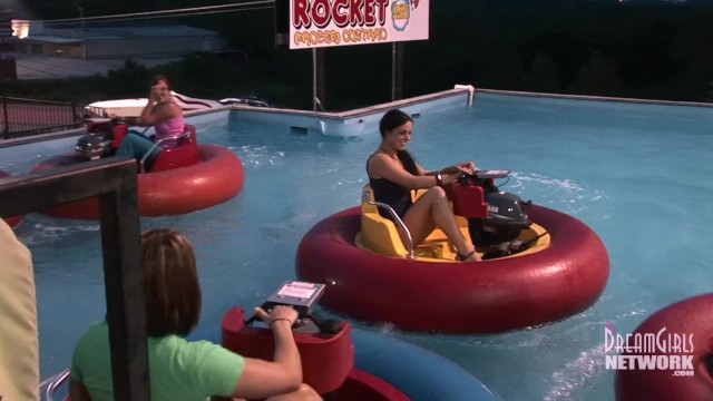 Topless Bumper Boats At Texas Amusement Park 13
