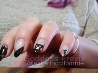 Sfw Bbw Nail Tapping Stiletto Fetish On Different Surfaces