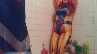 Free Porn - Jean Grey Tied Up And Inflated With Water