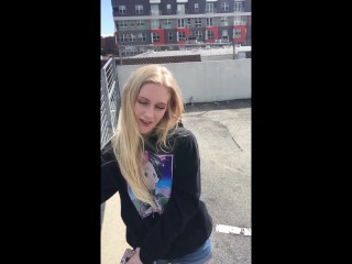 Blonde Cam Slut TriedPorn For The First Time - BananaFever
