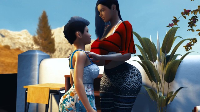 Big Boob Teen Grows into a Giantess - Height Comparison Breast Expansion